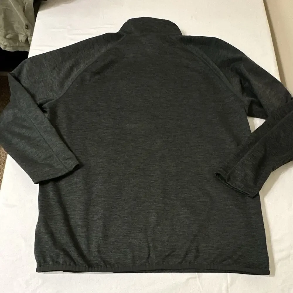 The North Face Men's LG Gray Fleece 1/4 Zip Mock Neck Pullover Sweatshirt